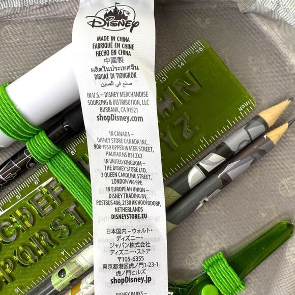 Disney Star Wars Grogu Baby Yoda & The Mandalorian Art Pack Zipper Pouch New - Picture 4 of 7